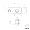 Basic body for wall-mounted fittings