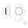 Base body for concealed fitting