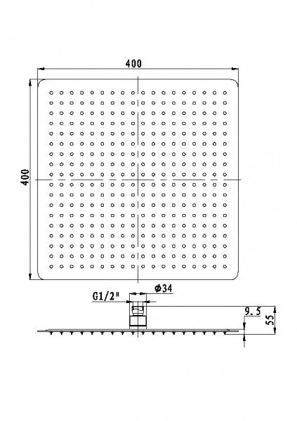 Extra-thin shower head DPG2001