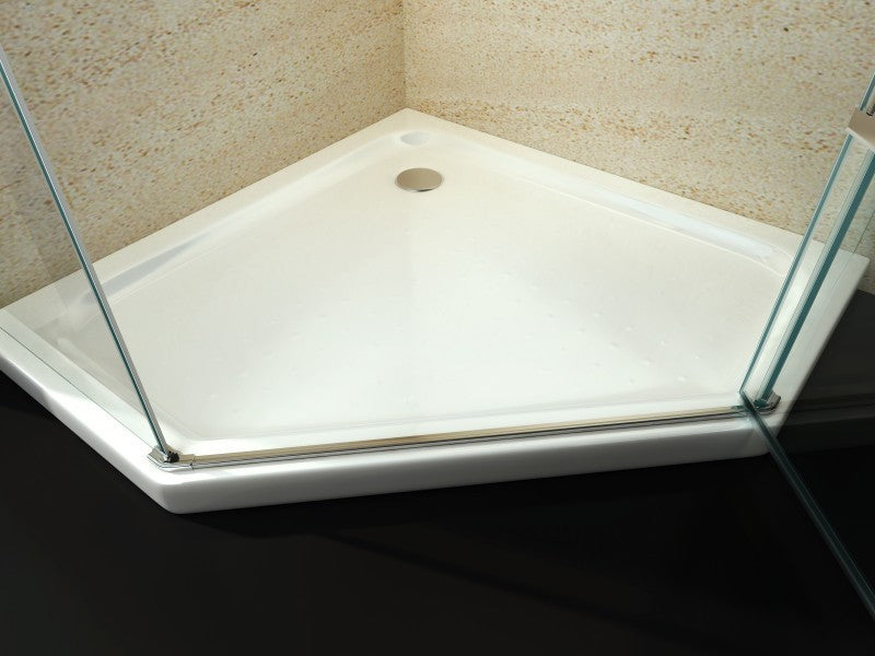 Shower tray pentagon acrylic