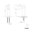 LAVOA basin mixer