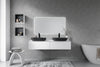 Vanity unit ARCTIC 1400 White Softtouch for countertop washbasin