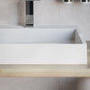 Countertop Washbasin / Wall-mounted Washbasin BS6001 - white -  cast marble - 120cm