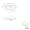 Countertop washbasin O-540