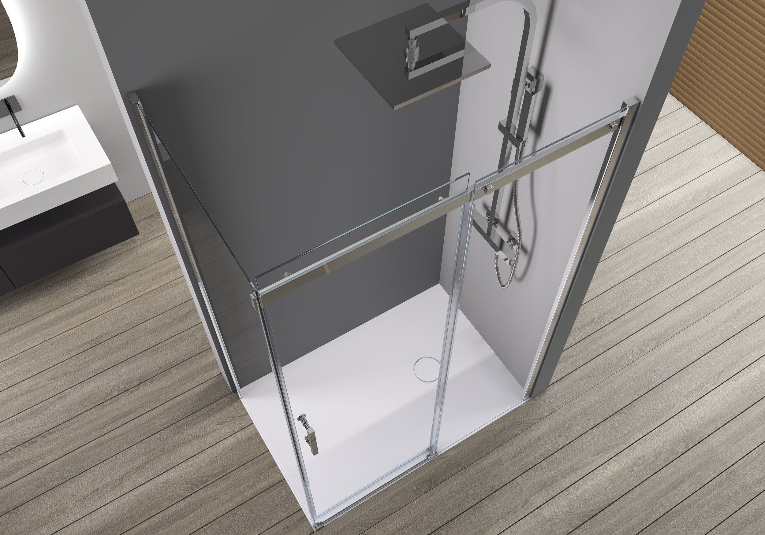 Sliding shower door and side panel DX806A FLEX