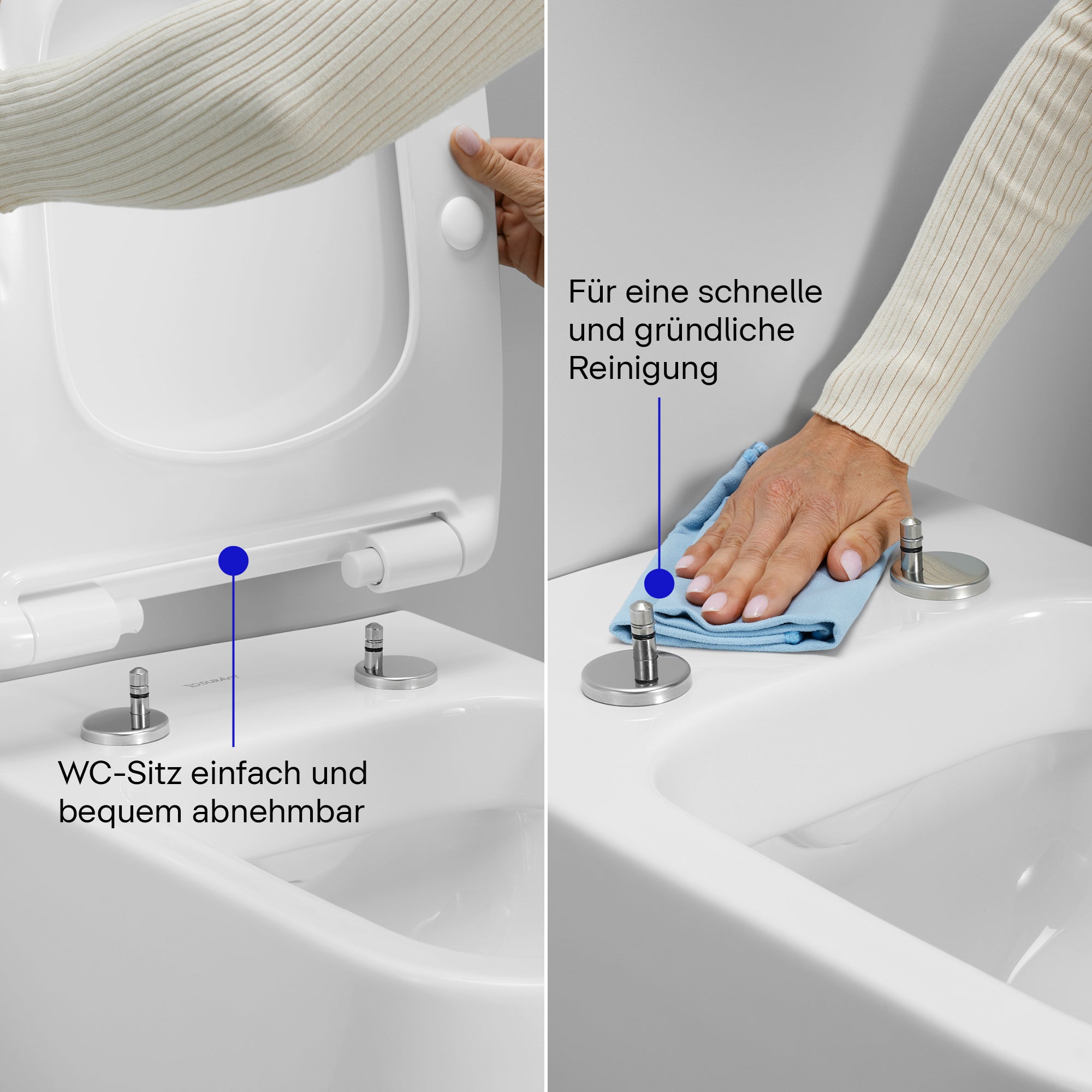 Duravit Univavo universal toilet seat with soft-close, square