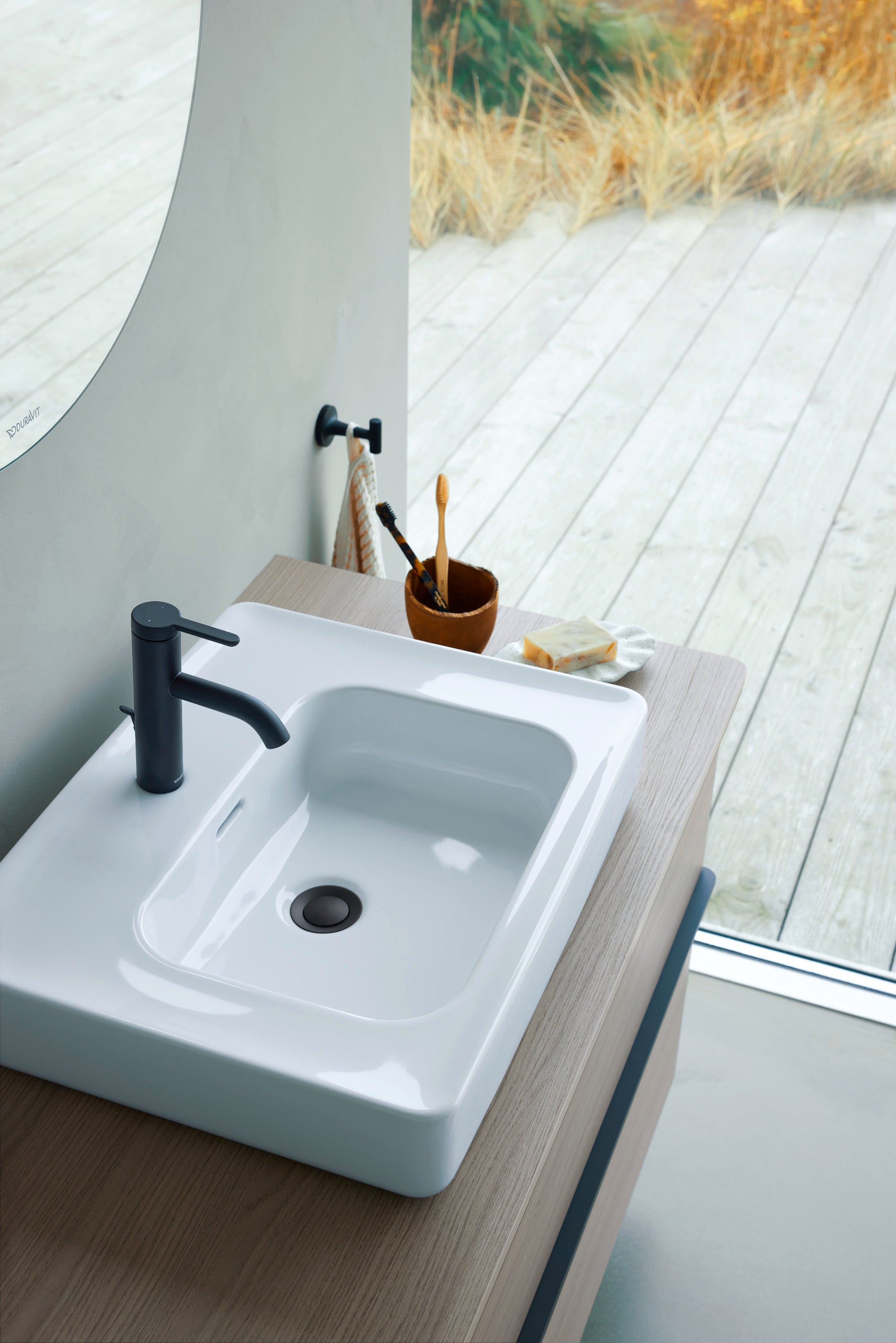 Duravit Soleil Aufsatzbecken, 56 cm, Weiß Hochglanz