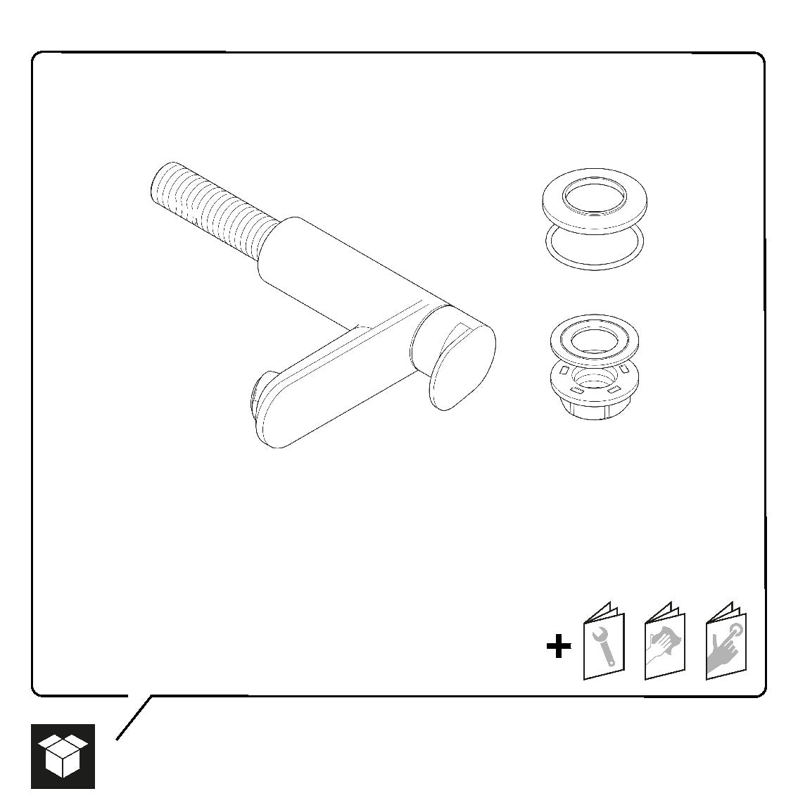 Duravit Wave pillar valve - color selectable