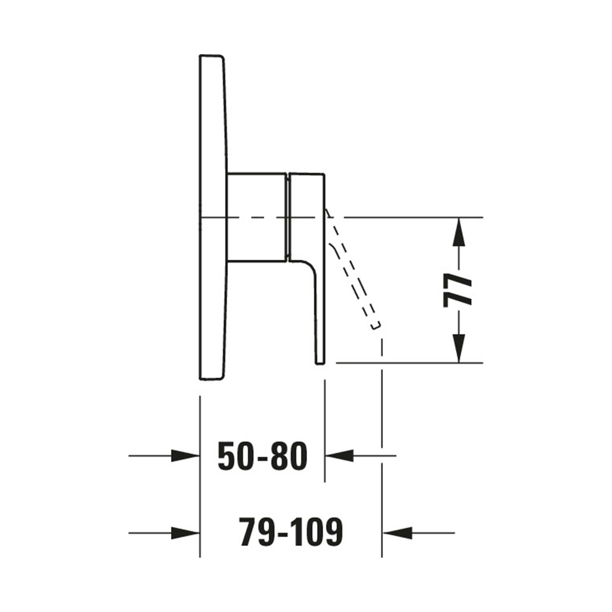 Duravit B.3 concealed shower mixer