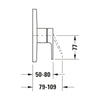 Duravit B.3 concealed shower mixer