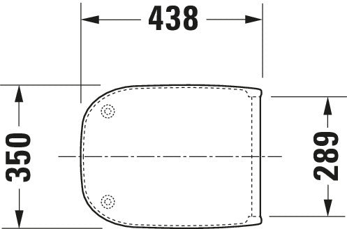 Duravit universal toilet seat with soft-close mechanism for D-Code