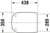 Duravit universal toilet seat with soft-close mechanism for D-Code