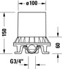 Duravit base body for bath mixer