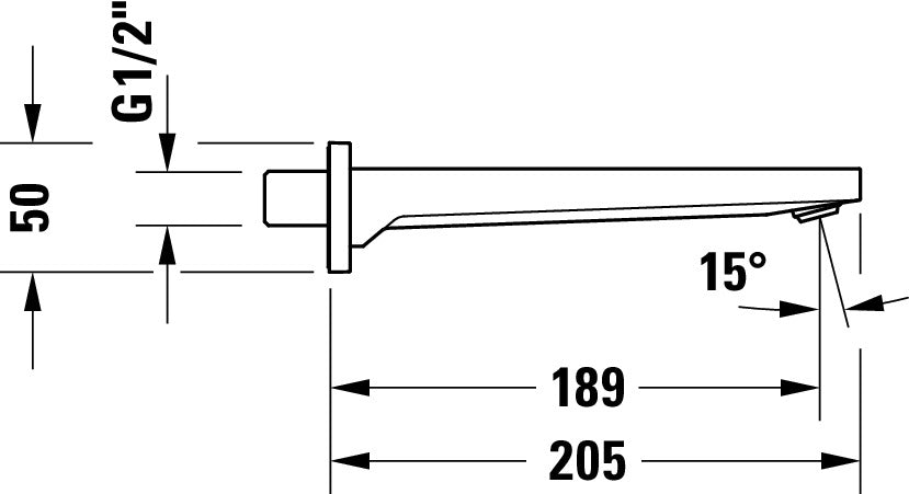 Duravit Manhattan bath spout