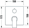 Duravit Manhattan single-lever concealed shower mixer