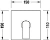 Duravit Manhattan single-lever concealed shower mixer