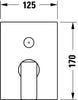 Duravit Manhattan concealed single-lever mixer set, 2 consumers 