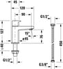 Duravit Manhattan pillar tap