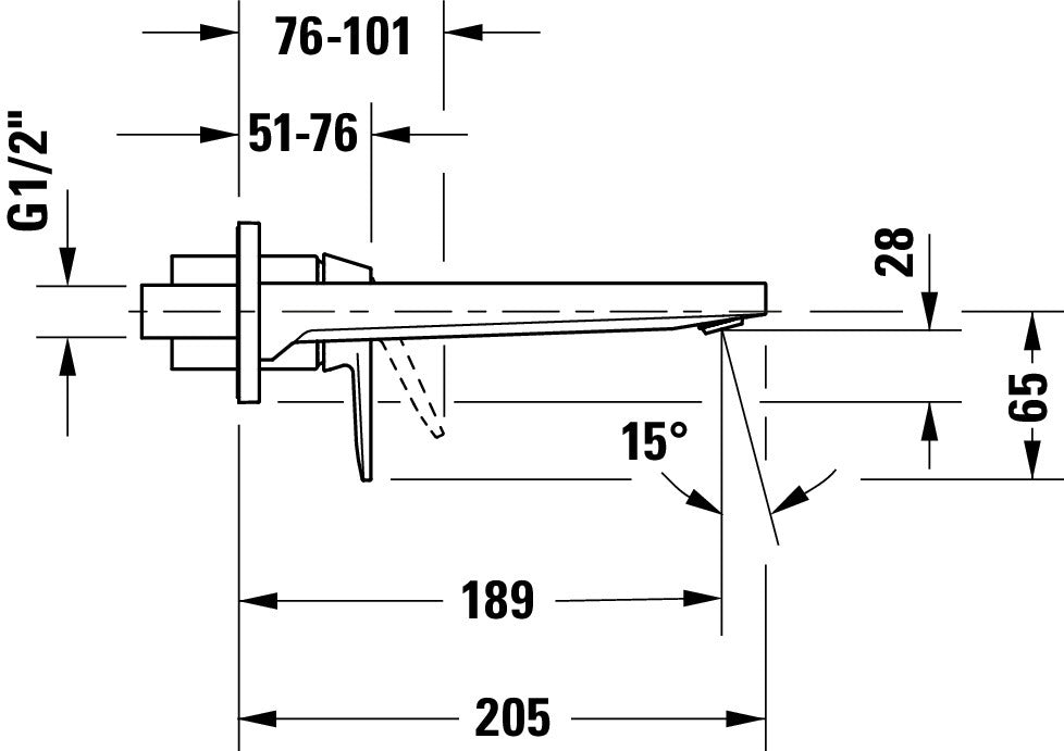 Duravit Manhattan single lever basin mixer