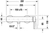 Duravit Circle single-lever shower mixer exposed