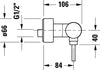 Duravit Circle single-lever shower mixer exposed