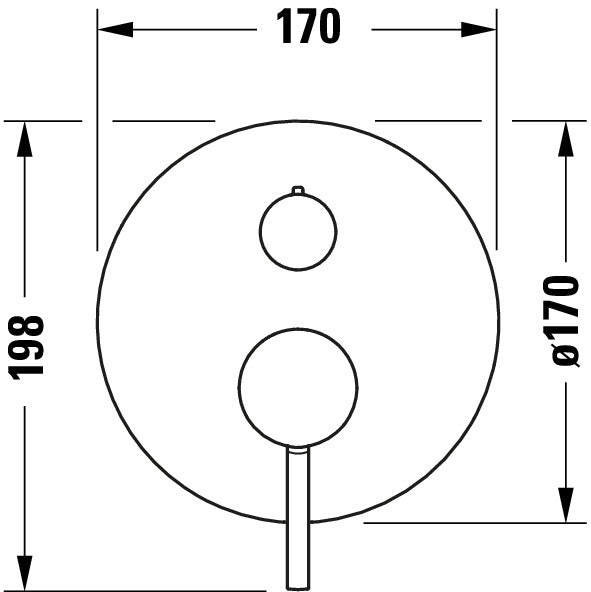 Duravit Circle single-lever concealed shower mixer