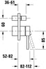Duravit Circle concealed single-lever mixer set 