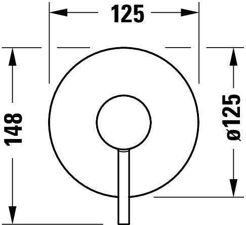 Duravit Circle Einhebelmischer Unterputz Set