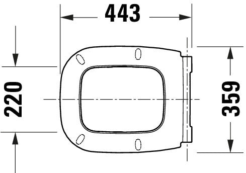 Duravit Univavo Universal Toilet Seat with Soft-Close