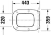 Duravit Univavo Universal Toilet Seat with Soft-Close