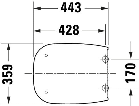 Duravit Univavo Universal Toilet Seat with Soft-Close