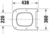 Duravit Univavo universal toilet seat with soft-close