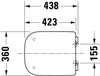 Duravit Univavo universal toilet seat with soft-close