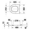 Duravit Univavo Universal WC-Sitz mit Absenkautomatik, oval
