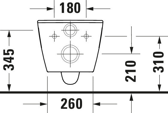 Duravit Soleil wall-hung WC set with toilet seat