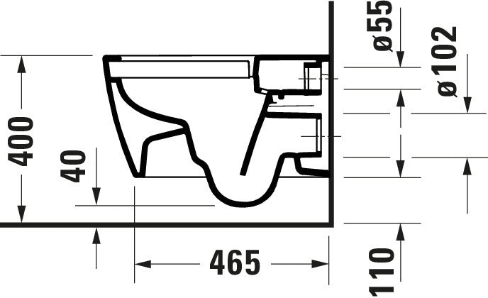 Duravit Soleil Wand-WC-Set mit WC-Sitz