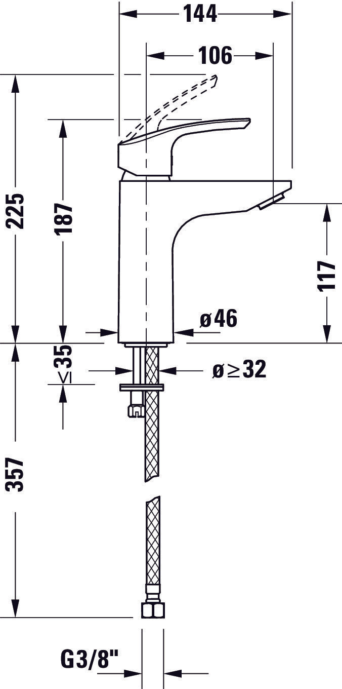 Duravit DuraVelez basin mixer