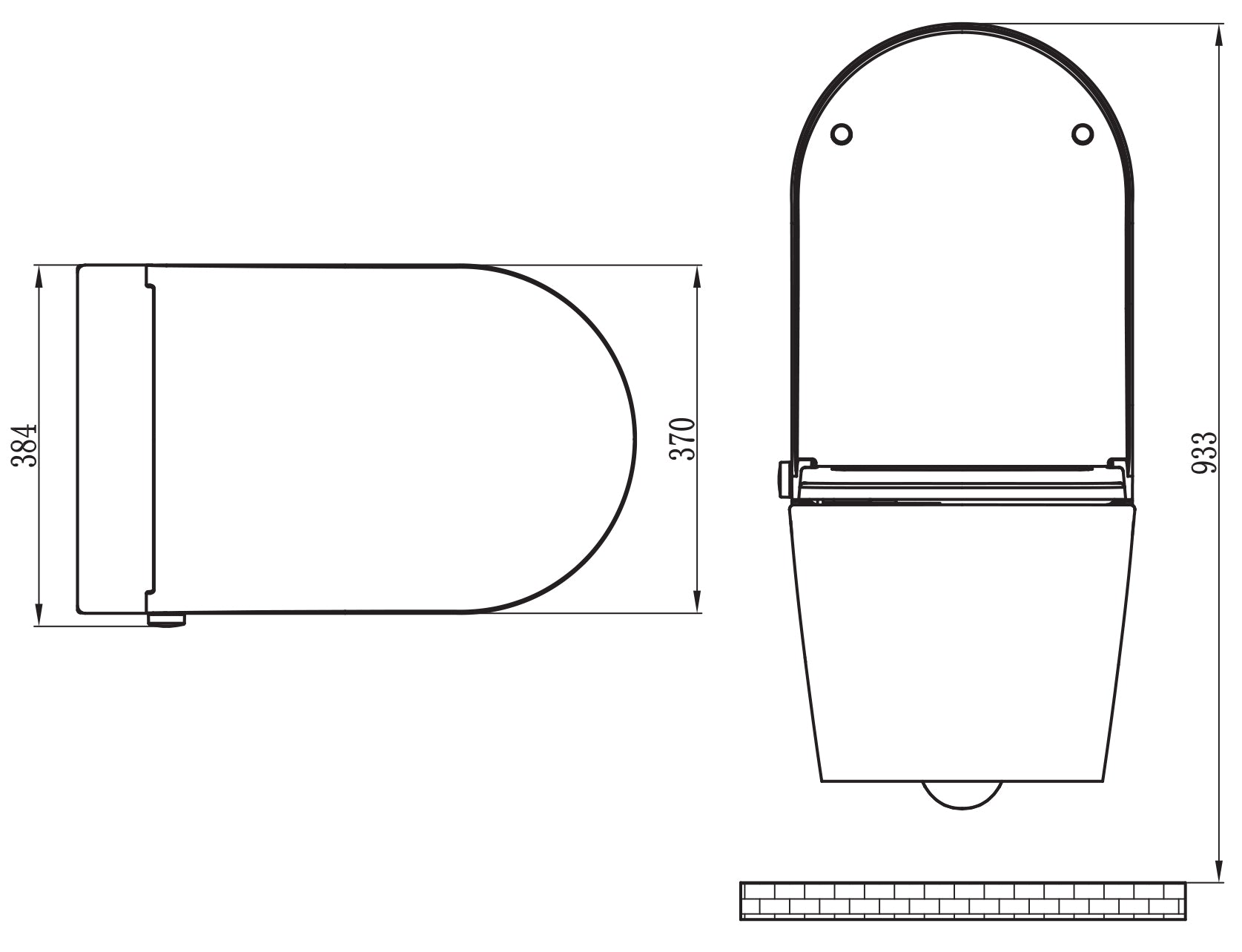 Complete WC package 36: DUSCH-WC Basic 1102