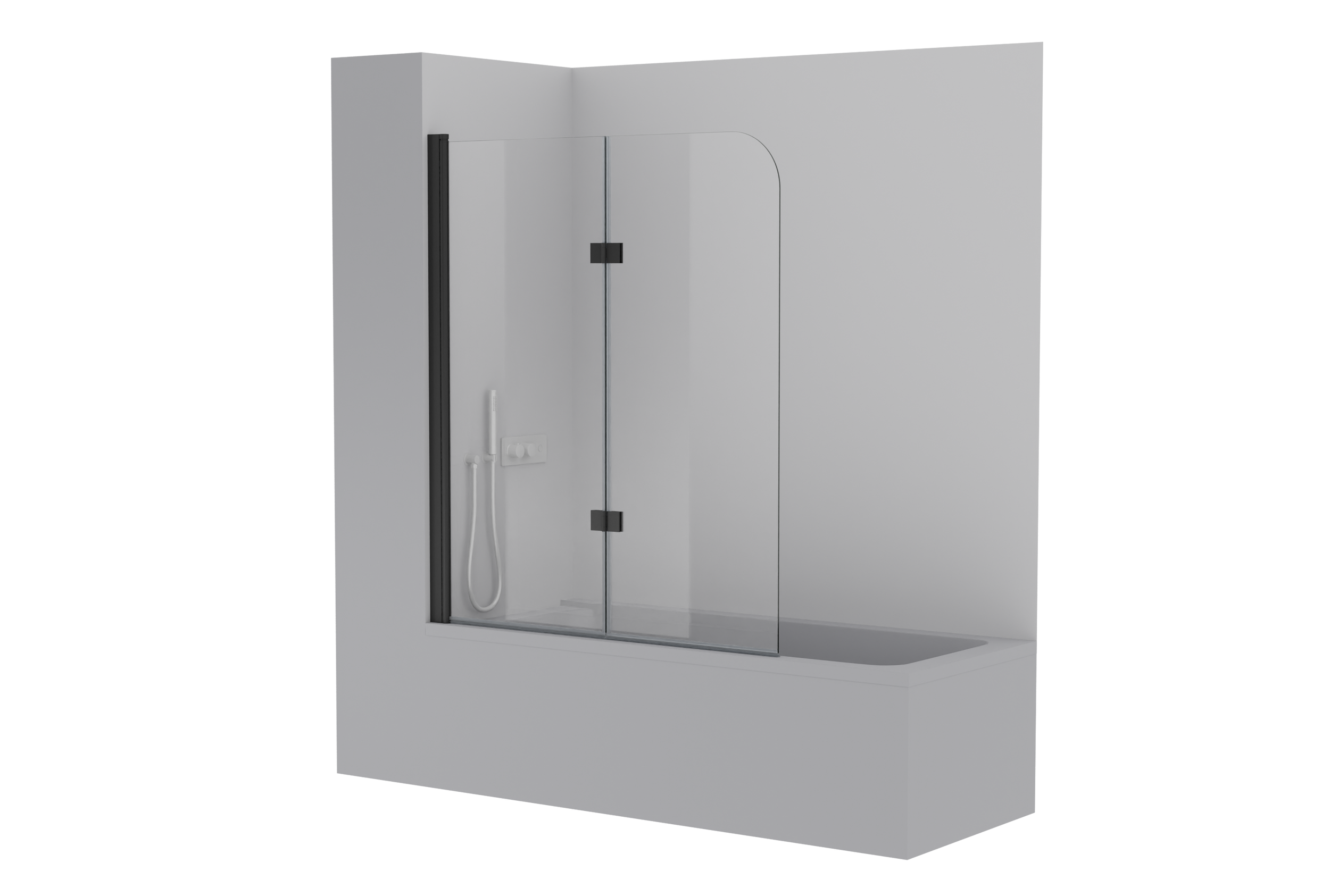 Shower enclosure Nano real glass 6mm NT209 - 120 x 140 cm - profile colour selectable