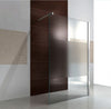 Walk-in shower enclosure EX101 - with fixed panel - frosted glass section