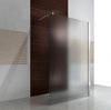 Shower enclosure Walk-In Nano real glass EX101 - frosted glass - width selectable