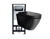 WC-Komplettpaket 43: WC B-8030R in Schwarz Matt und Soft-Close Sitz