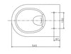 WC-Komplettpaket 35:  NT2039 Weiß mit Soft-Close Sitz