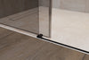 Nischendusche mit Schiebetür NT806 FLEX Schwarz matt