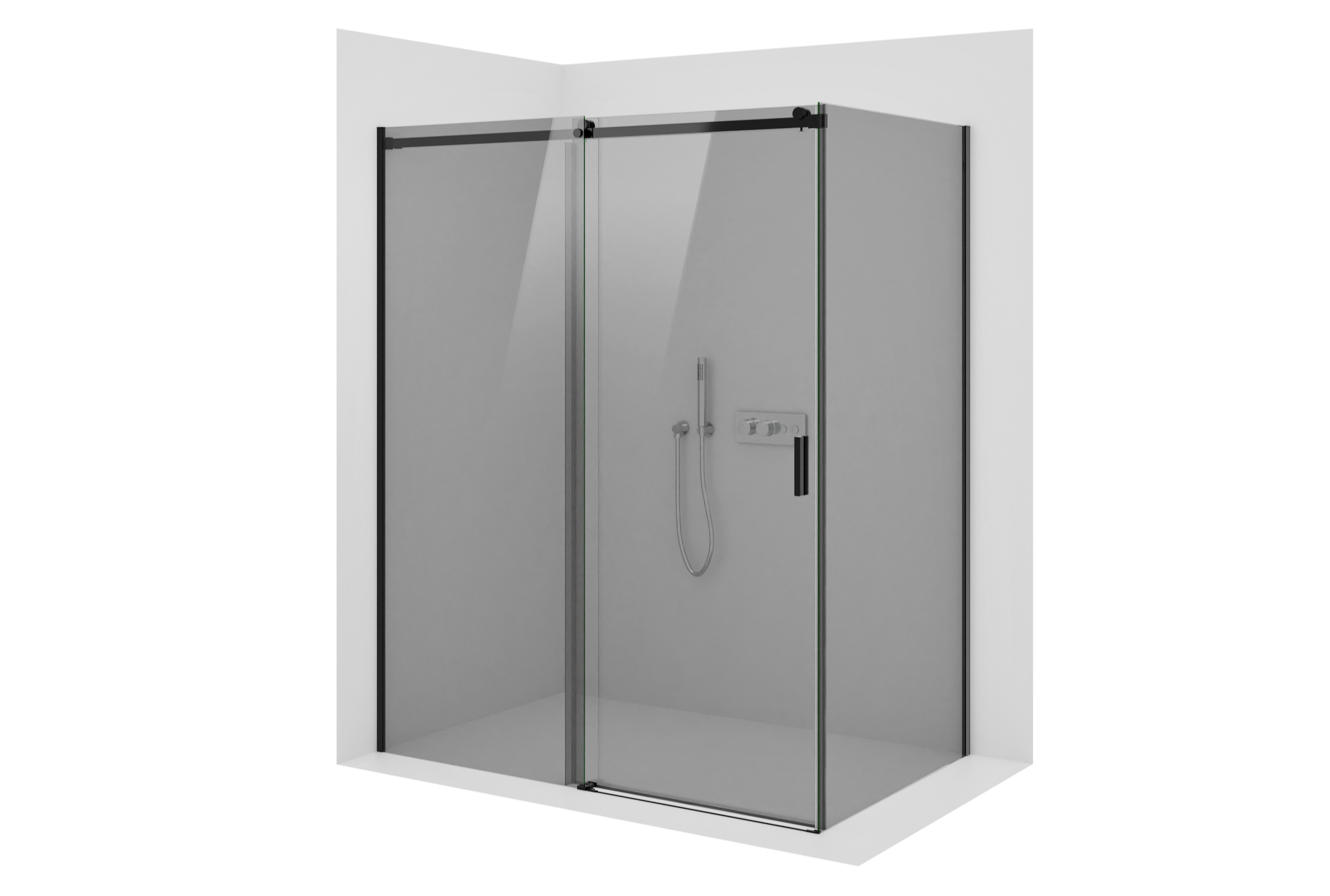 Corner shower with sliding door NT806 FLEX