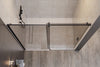 Nischendusche mit Schiebetür NT806 FLEX Schwarz matt