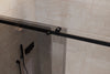 Nischendusche mit Schiebetür NT806 FLEX Schwarz matt