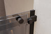 Nischendusche mit Schiebetür NT806 FLEX Schwarz matt