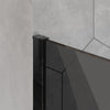 Nano coated Walk-in shower enclosure EX101  - 10mm tempered glass with Black/Grey Wave pattern - selectable width