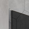 Duschabtrennung Walk-In Nano Echtglas EX101 - graues Glas - Breite wählbar